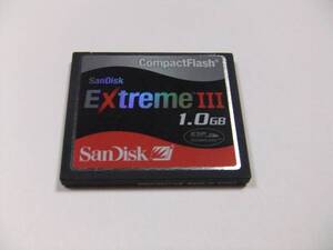 CFカード 1GB フォーマット済み 現状出品 1枚 SanDisk