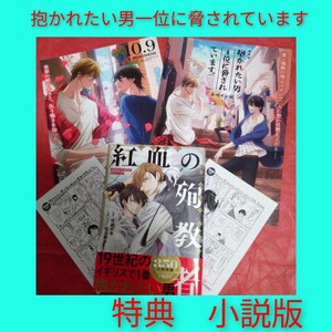 【小説】抱かれたい男1位に脅されています。紅血の殉教者　応援店ペーパー2種　特典　フライヤー