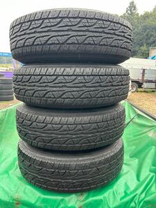 TOYOTA ランクル ナロー プラド 純正 16インチ 215/80R16 103S DUNLOP GRANDTREK AT3 2022年製 夏タイヤ タイヤホイール 4本セット 