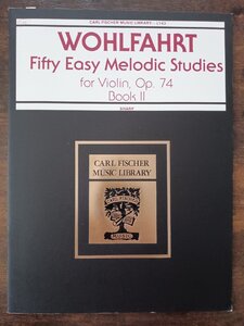 送料無料 ヴァイオリン楽譜 ウォルファールト：50のやさしく旋律的な練習曲 Op.74 第2巻 教則本 教本