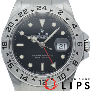 ロレックス エクスプローラー2 16570(U) 箱 保証書 SS メンズ時計 ブラック 仕上げ済 1998年 美品 中古
