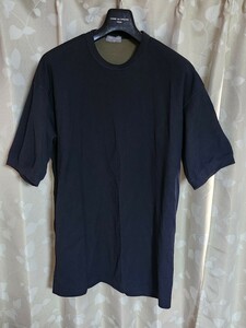 COMME des GARCONS　HOMME コムデギャルソン　オム　　リバーシブルTシャツ　ネイビー　カーキ