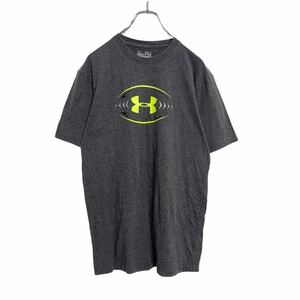 UNDER ARMOUR 半袖 プリント Tシャツ SM グレー アンダーアーマー スポーツ ロゴ 古着卸 アメリカ仕入れ a408-5008