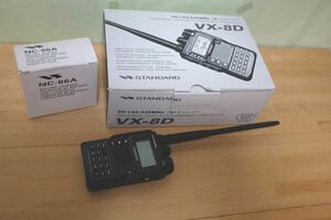 ★ ヤエス YAESU ハンディトランシーバー VX-8D 動作品（但し、電池パック難あり）★