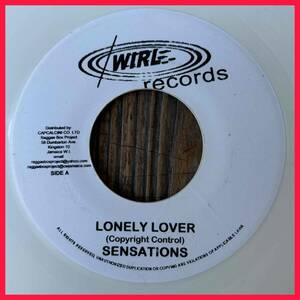 ★レア！名曲/代表曲！B/The Impressions cover！MUST！白盤！【The Sensations - Lonely Lover / Right On Time】7inch WIRL JA Repress