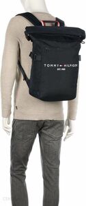 ☆匿名発送☆新品タグ付き ユーロモデル ネイビー トミーヒルフィガー ロールトップ リュック Tommy Hilfiger Roll-Top Backpack