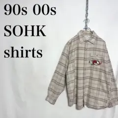 90s 00s SOHK スクールオブハードノックス　シャツ　ショック　古着　L