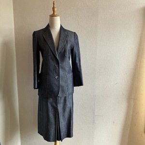 美品 フランス製 celine セリーヌ スーツ スカート ジャケット 36 OLD オールド ヴィンテージ 70s 80s