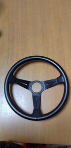 美品　ナルディ NARDI　ディープコーン　ラリー　レッドステッチ レザー　 レザーステアリング　360mm