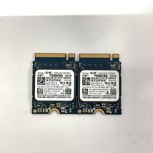 S60424156 TOSHIBA NVMe 256GB SSD 2点 【中古動作品】