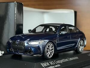 1/43 限定720 ミニチャンプス BMW M3 コンペティション ブルー 1:43 Minichamps BMW M3(G80) Competition 2020 tansanite blue