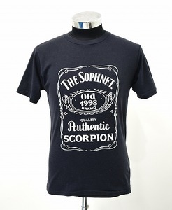 SOPHNET. ソフネット ジャックダニエル風デザインプリントTシャツ M BLACK SOPH-123125 S/S TEE T-SHIRT 半袖 クルーネック