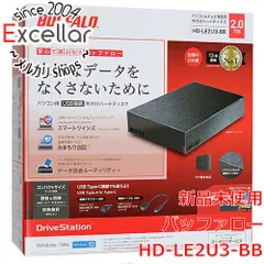 [bn:17] BUFFALO 外付HDD　HD-LE2U3-BB　2TB　ブラック