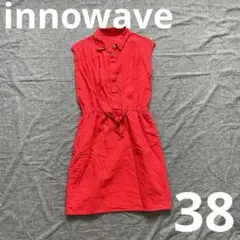 innowave 赤 ノースリーブ ワンピース