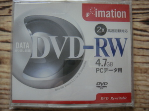 imation^,,._DVD-RW*4.7GB/PCデータ用*2X高速記録対応.,,^「未使用品」