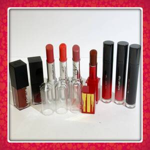 shu uemura シュウウエムラ ★リップスティック9本セット★限定品有り★ルージュアンリミテッドリキッドラッカー、ルージュアンリミテッド