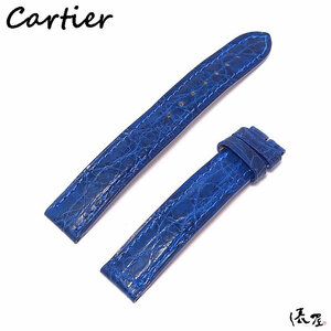 【カルティエ】純正ベルト ブルー マストタンクSM 正規品 中古 Cartier 俵屋 PR50048
