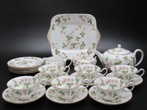 D3913 ウェッジウッド ワイルドストロベリー ティーセット ポット C/S等 まとめて WEDGWOOD