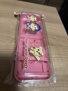 新品未使用　不二家のぺこちゃん筆箱 かわいいペンケース ピンク ペコちゃん　自立　即決あり