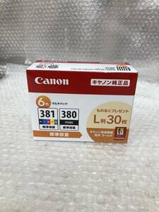 Canon　キャノン純正品　381　380　6色　マルチパック　標準容量　取付期限1年以上あり　☆未使用品☆