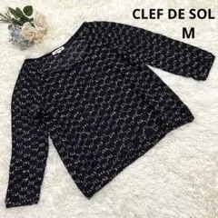 【CLEF DE SOL】M メッシュ ニット セーター ラメ入 可愛い♡