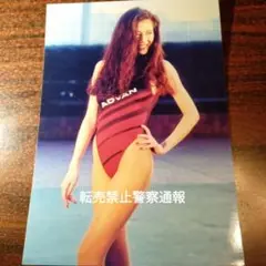 嶋村かおり　レースクイーン時代　超ハイレグ1992年　東京　生写真　超美品