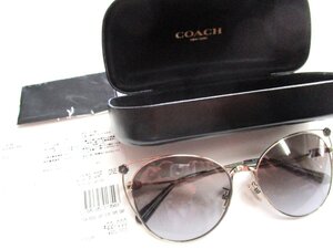 ★とちぎ屋！【ＣＯＡＣＨ】コーチ シャイニーシルバー ローズカラー レディースサングラス Ｌ１０７９ＯＱＦ★