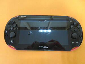 067) ジャンク PlayStation Vita PCH-2000 ピンク/ブラック 本体のみ 現状品