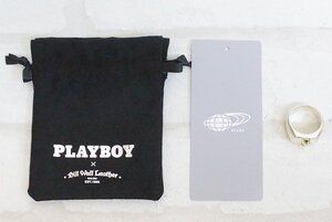 1A6591■未使用品 PLAYBOY×BillWallLeather シグネットリング USA製 プレイボーイ ビルウォールレザー 指輪