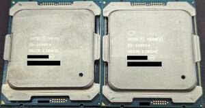 Intel CPU Xeon E5-2699v4 同一バッチナンバー２個セット SR2JS 22C/44T 2.20～3.60GHz Cache 55MB DDR4-2400 TDP 145W FCLGA2011-3