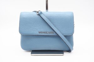 ☆安心の３大保証☆ ABランク ≪MICHAEL KORS マイケル コース/ショルダーバッグ≫ 32T5GBFC7L レザー クロスボディ 2WAY チェーン ブルー