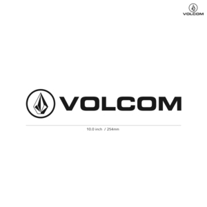 【VOLCOM】ボルコム★10★ダイカットステッカー★切抜きステッカー★10.0インチ★25.4cm