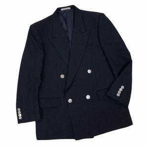 m455-97 MONSIEUR GIVENCHY ムッシュ ジバンシイ ダブル テーラード ジャケット ブレザー 上着 羽織り トップス ネイビー メンズ 実寸参考