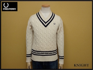 FRED PERRY チルデンセーター・S□フレッドペリー/ニット/長袖/メンズ/@B2/24*6*1-2