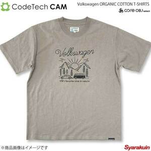 Codetech コードテック Volkswagen ORGANIC COTTON T-SHIRTS ベージュ Sサイズ CO-KVW-2352B