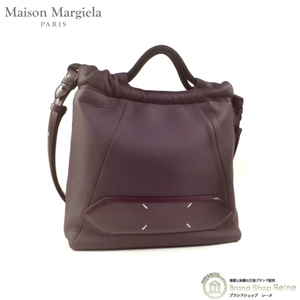 メゾン マルジェラ （Maison Margiela） 5AC ソフト ドローストリング スモール ショルダーバッグ SB1WG0044 メルロ（美品）中古