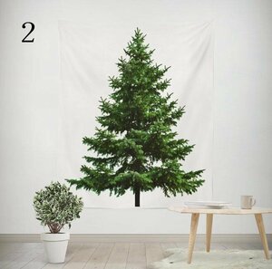 タペストリー クリスマスツリー 場所を取らない 大判150×100cm 壁掛け 1枚 大人気 飾り付け