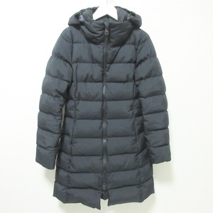 美品 Herno ヘルノ GORE-TEX LAMINAR SLIM TEX WINDSTOPPER COAT フーデッド ダウンコート PI080DL 11106 40 ブラック