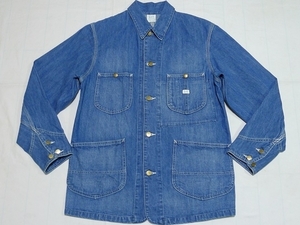 美品Leeリー復刻[91-J]LM5412LocoJacketデニムカバーオールL(40)UsedWash