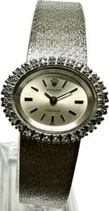 1円〜 Y 希少 18金WGモデル ROLEX ロレックス プレシジョン ダイヤベゼル 重量43.9g レディース 手巻き アンティーク 時計 225050929