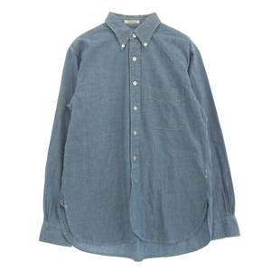 Engineered Garments エンジニアードガーメンツ WORKADAY ボタンダウン シャンブレー 長袖 シャツ ライトブルー系 XS【中古】