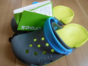 税不要特価 新品タグ付!CROCS クロックス electroⅢ CLOG K エレクトロ ３カラー J３ 21センチ22センチ レディース キッズ