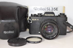 M Rolleiflex ローライフレックス SL35E フィルム一眼レフ レンズ Carl Zeiss Planar 1.4/50 HFT 説明書付き