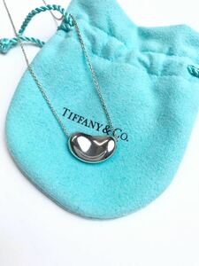 (D) TIFFANY&Co. ティファニー エルサペレッティ ビーン ネックレス シルバー ⑤