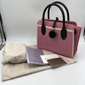 【美品】BVLGARI ハンドバッグ 2way アルバ レザー レザーハンドバッグ