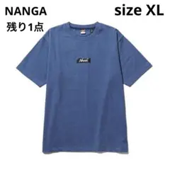 NANGA ナンガ　クルーネックロゴTシャツ　メンズ　ネイビー　XL