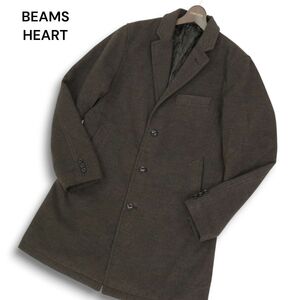 BEAMS HEART ビームス ハート 秋冬★ チェスターコート Sz.L メンズ 灰　C5T00057_1#N