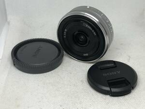 美品！！SONY E 16mm f2.8 シルバー キャップセット