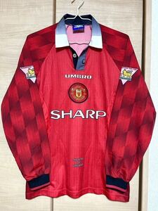 1996-98 マンチェスターユナイテッド 長袖ユニフォーム 正規品 Lサイズ UMBRO プレミアリーグ イングランド代表 クリロナ ベッカム