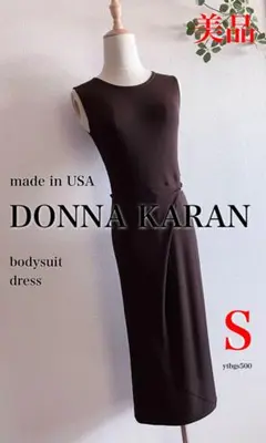 DONNA KARAN◆ボディースーツ ワンピース ノースリーブ◆レディース S